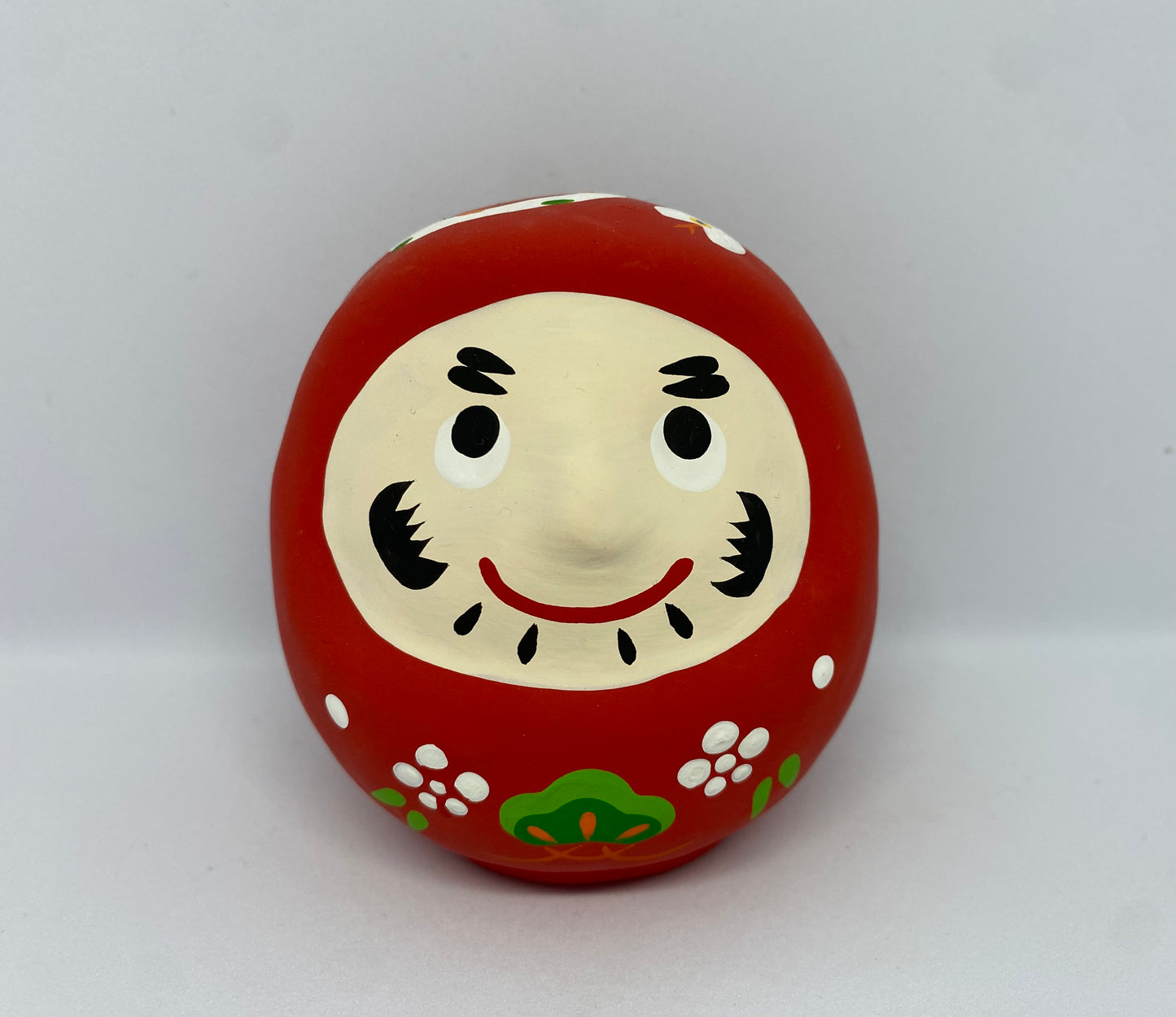 Daruma con hebi, Cerámica Seto. Gangu Koubou