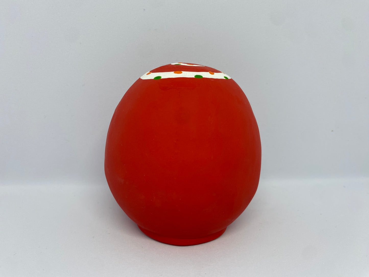 Daruma con hebi, Cerámica Seto. Gangu Koubou