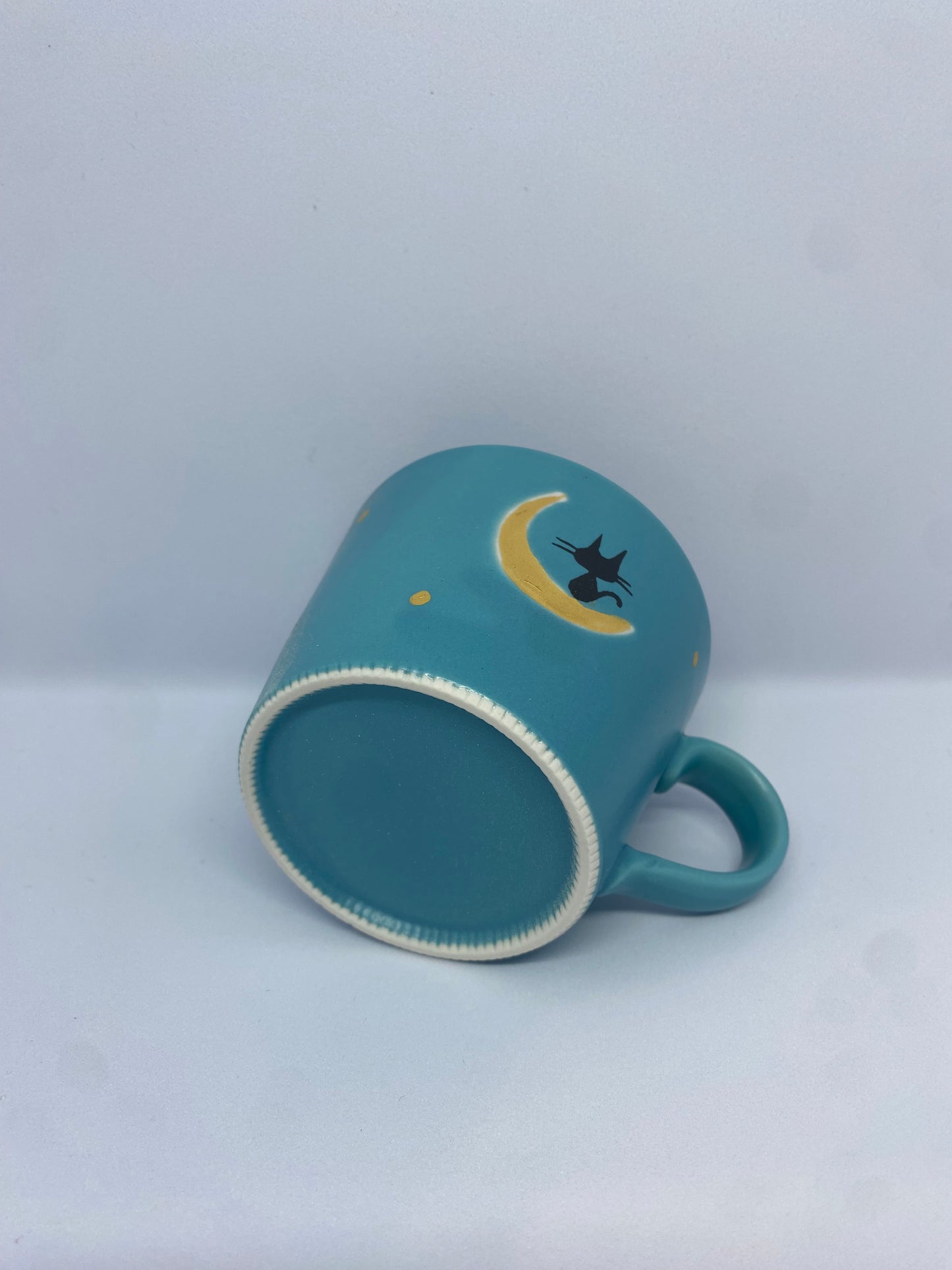 Taza con plato Gato y Luna