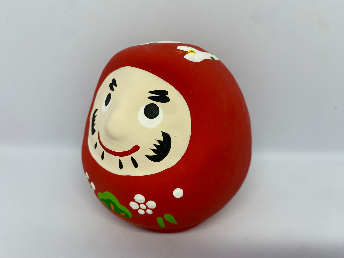 Daruma con hebi, Cerámica Seto. Gangu Koubou