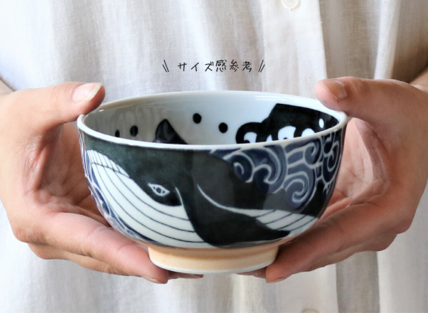 Donburi Bol 13cm SHIRANAMI-KUJIRA