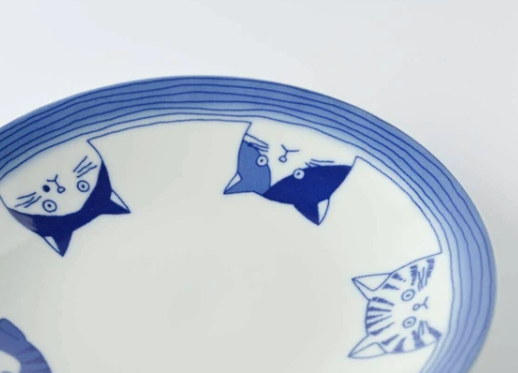 Plato 16.5cm NEKO-SHICHITA