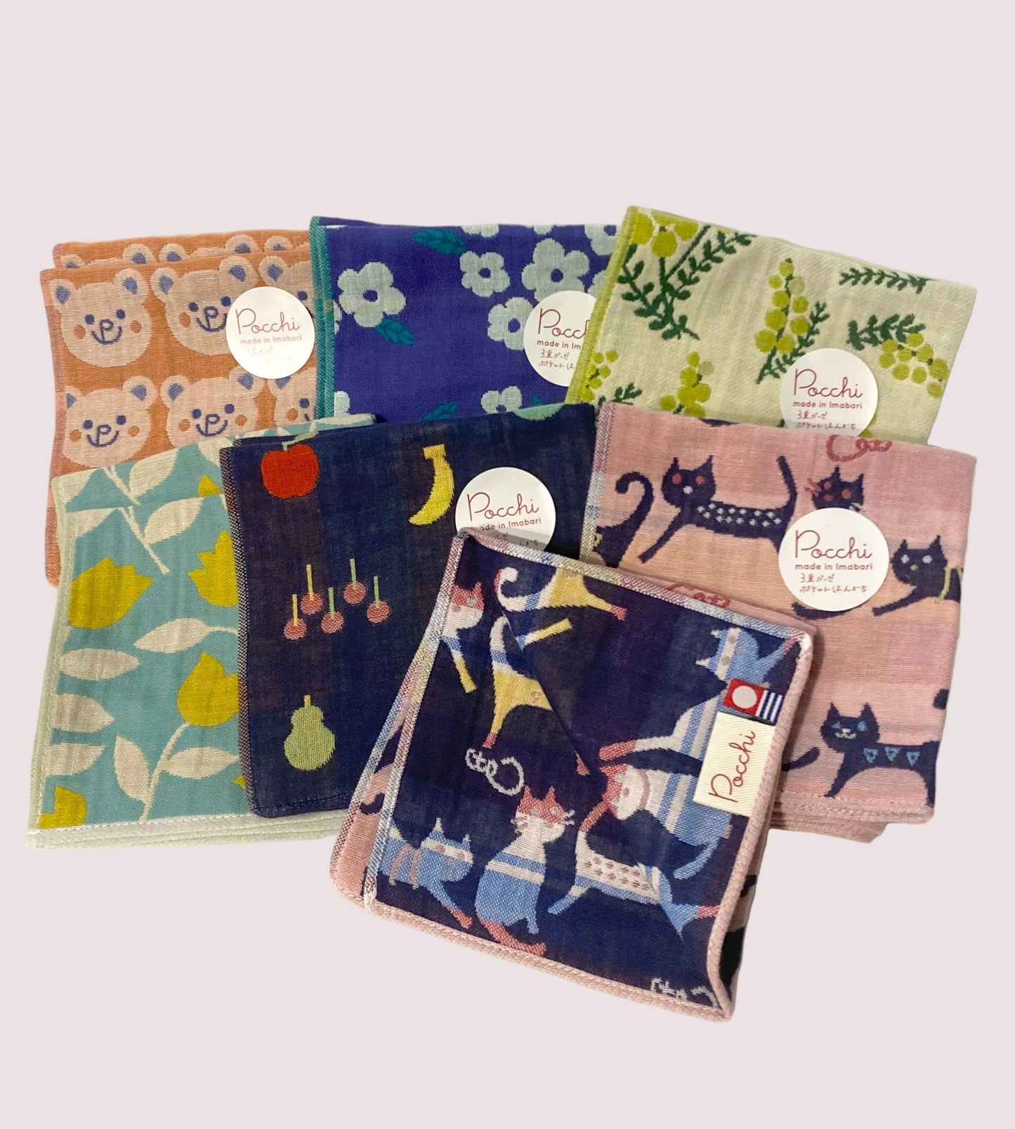 Pañuelo de mano POCCHI. Imabari Towel