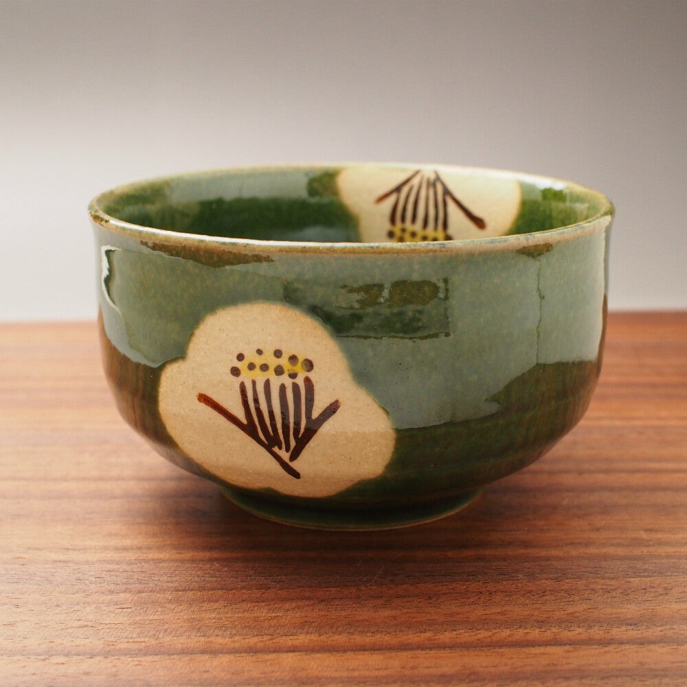 Bol Matcha Camelias. Seto ware