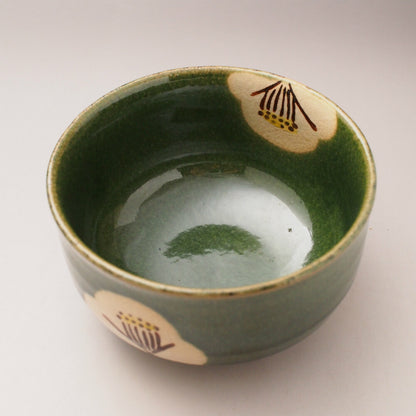 Bol Matcha Camelias. Seto ware