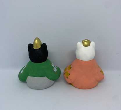 Ohina-sama Neko, Cerámica Seto. Gangu Koubou