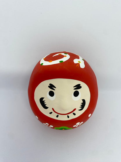 Daruma con hebi, Cerámica Seto. Gangu Koubou