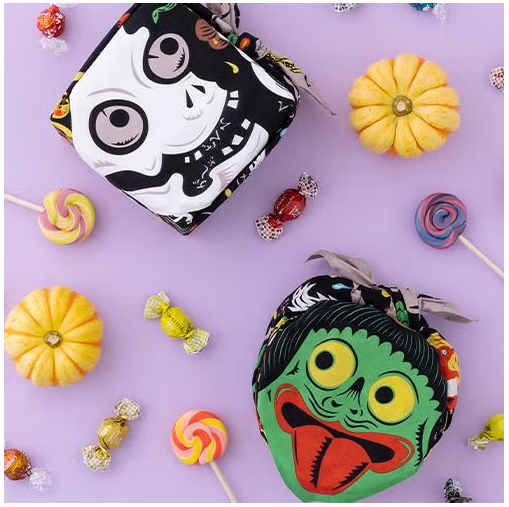 Furoshiki 70cm Yōkai Hyakki Yakō. Musubi x COCHAE