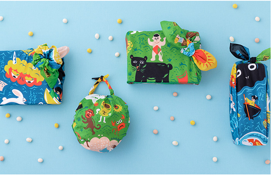 Furoshiki 70cm Cuentos Tradicionales. Musubi x COCHAE