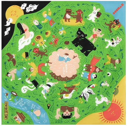 Furoshiki 70cm Cuentos Tradicionales. Musubi x COCHAE