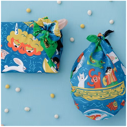 Furoshiki 70cm Cuentos Tradicionales. Musubi x COCHAE