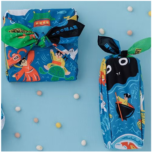 Furoshiki 70cm Cuentos Tradicionales. Musubi x COCHAE