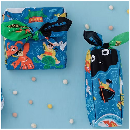 Furoshiki 70cm Cuentos Tradicionales. Musubi x COCHAE