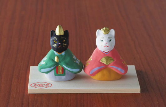 Ohina-sama Neko, Cerámica Seto. Gangu Koubou