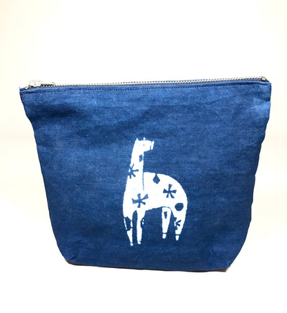 ESTUCHE de Aizome Índigo japonés. ALPACA. Yuna Kono