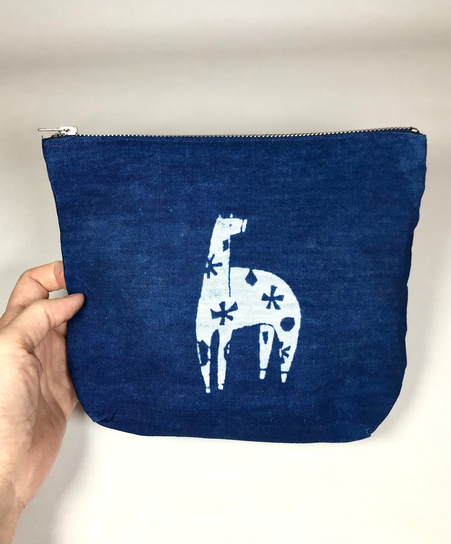 ESTUCHE de Aizome Índigo japonés. ALPACA. Yuna Kono