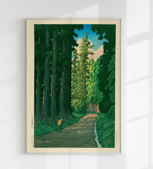 Póster A1 The Road to Nikko. KAWASE HASUI