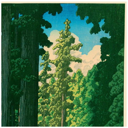 Póster A1 The Road to Nikko. KAWASE HASUI