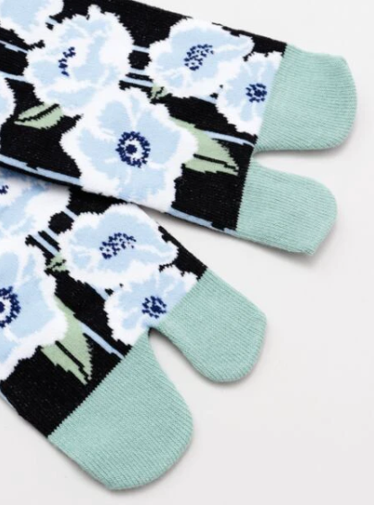Calcetines Tabi 23-25cm Flores. Kaya