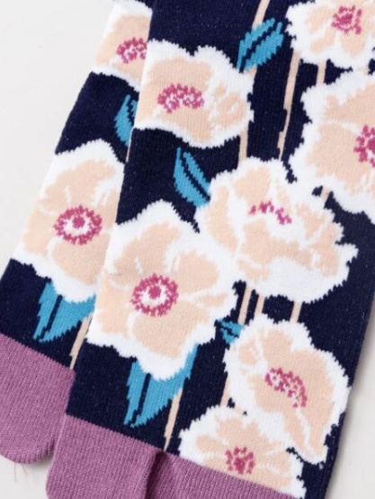 Calcetines Tabi 23-25cm Flores. Kaya