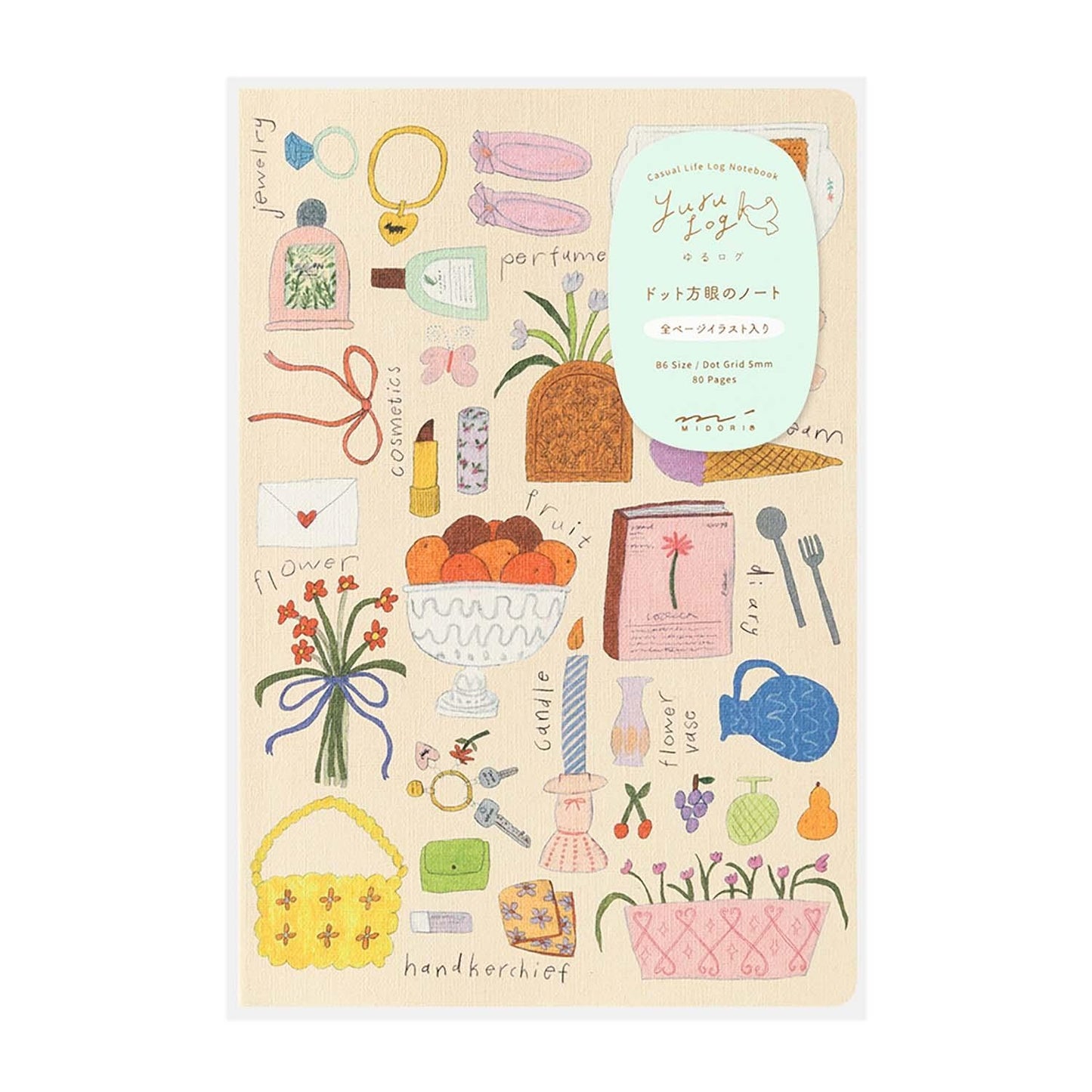 Yuru Log Notebook (B6) My Life. MIDORI