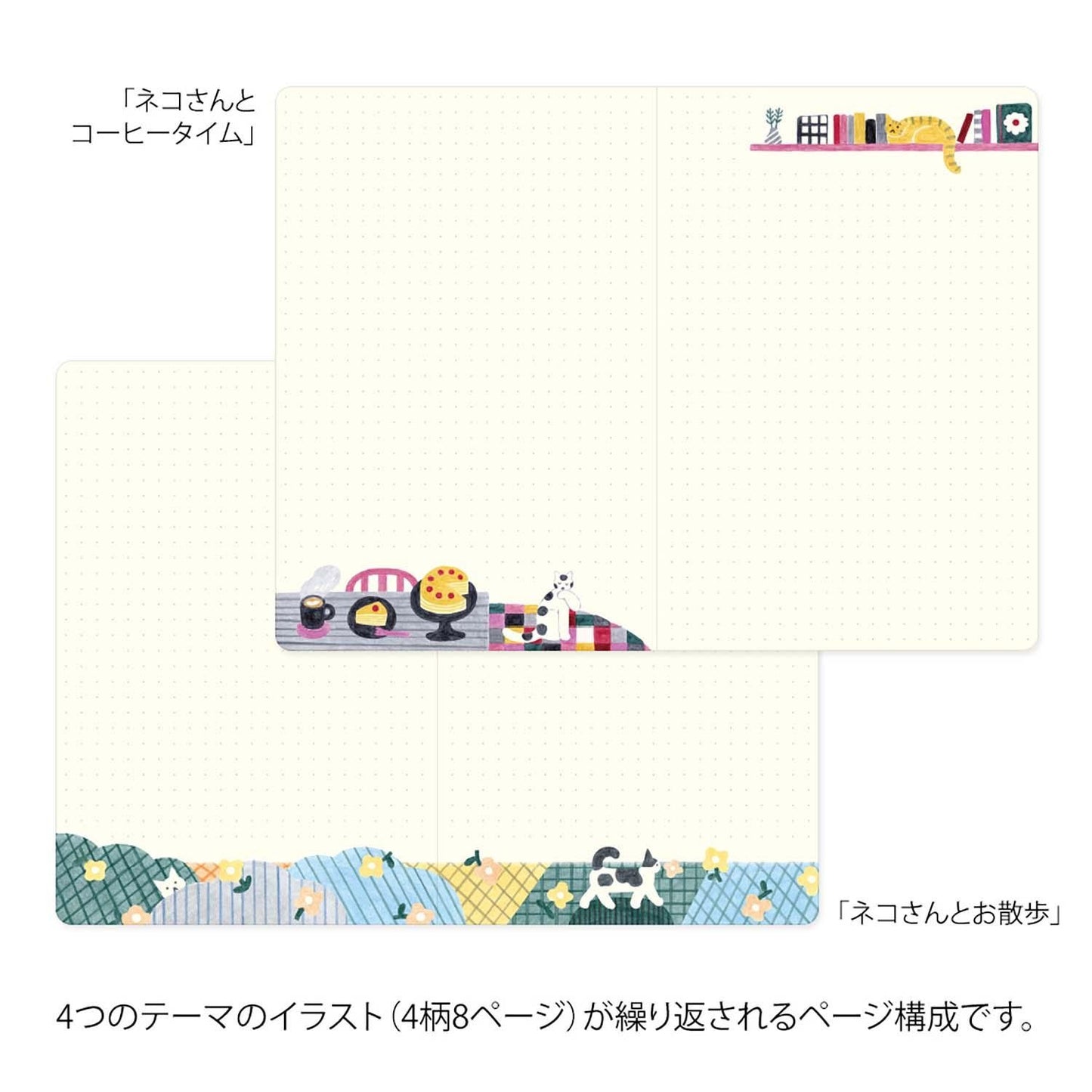 Yuru Log Notebook (B6) Cat. MIDORI