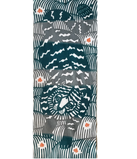 Tenugui Tigre. Kata Kata