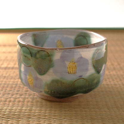 Bol Matcha Camelia Lila. Mino ware