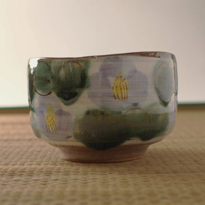 Bol Matcha Camelia Lila. Mino ware