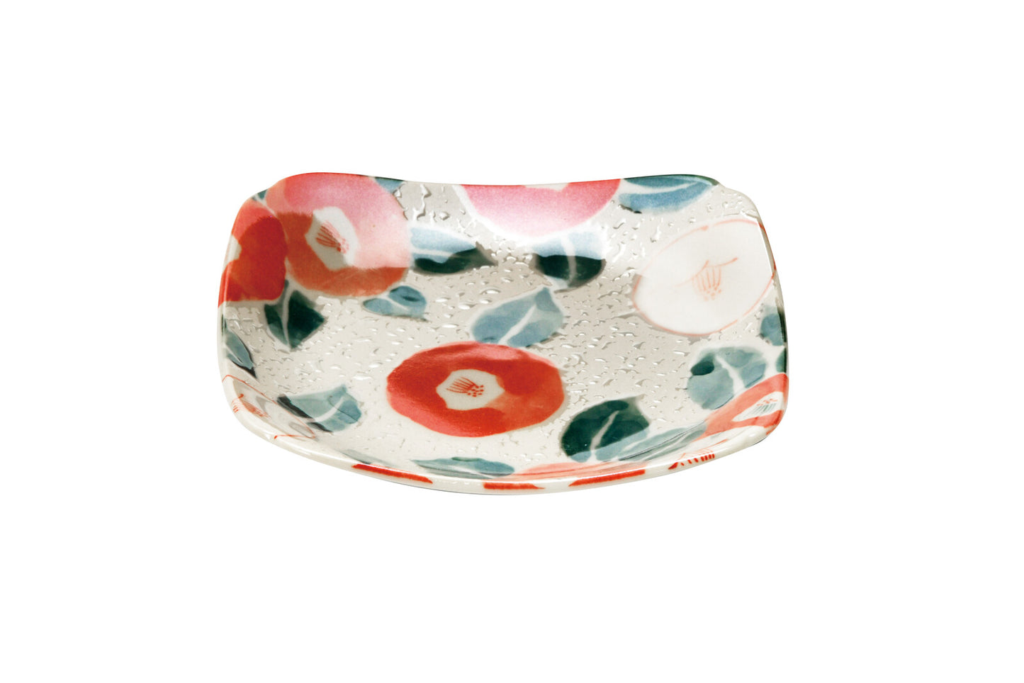 Plato cuadrado 14cm Tsubaki Camelia